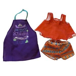 Disney Princess ILY 4 Ever Inspired by Moana Beach Outfit & Tiana’s Apron Lot